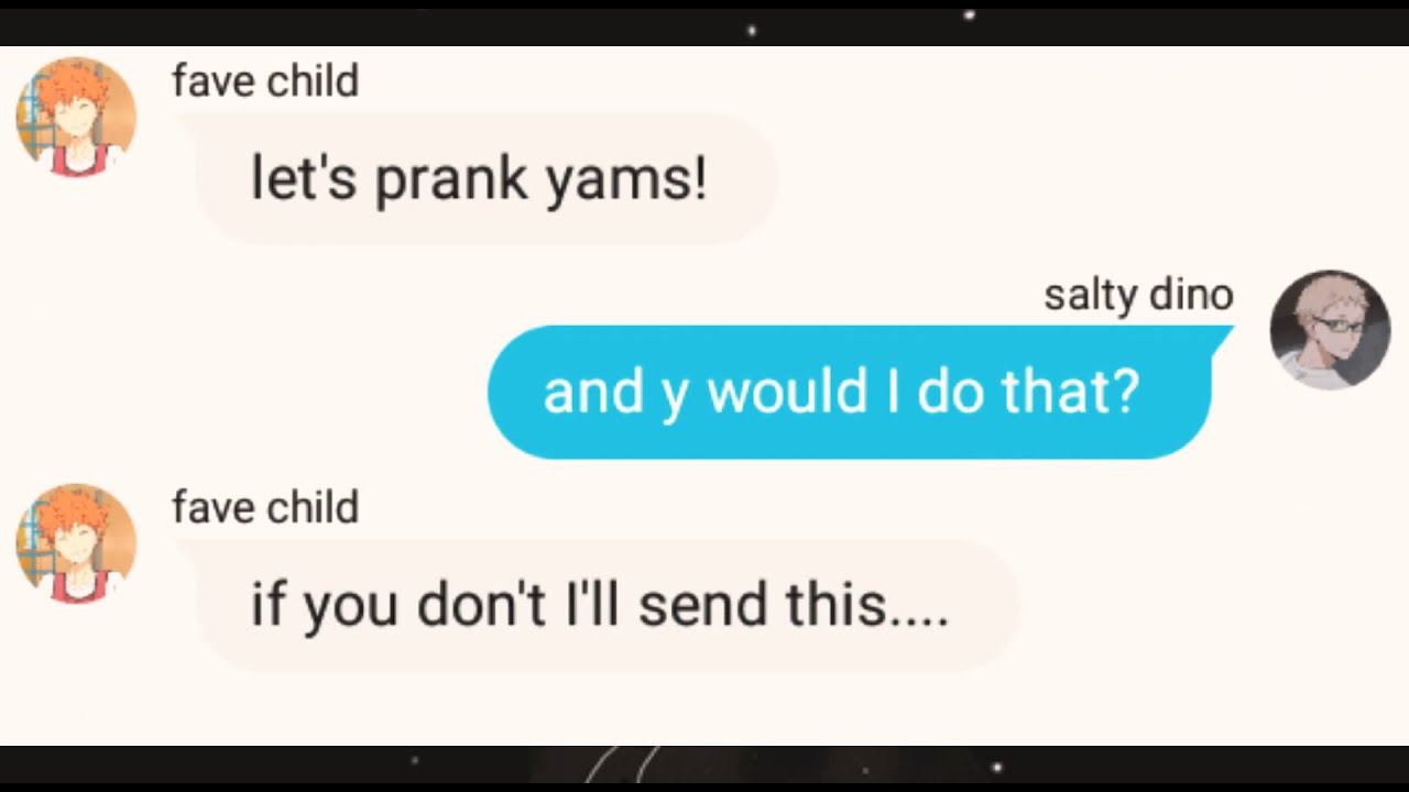 Tsukshima made Yamaguchi cry|TsukkiYama|Haikyui text|Lyric prank&bull;F R I E N D S&bull;