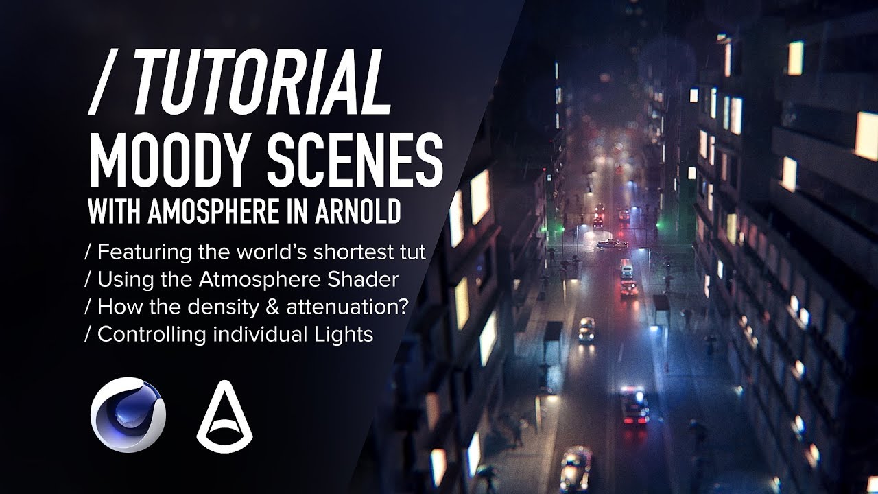 C4D & Arnold TUTORIAL | Moody Scenes using Atmosphere [Cinema 4D & Arnold Renderer]