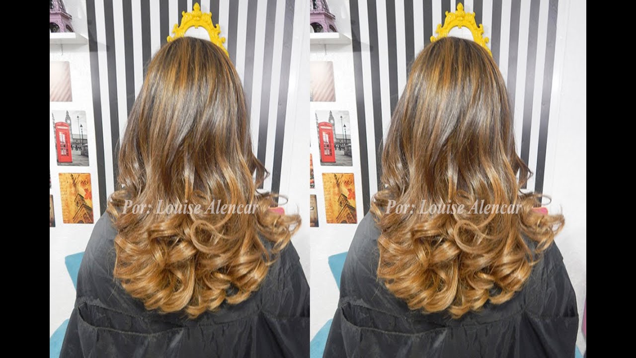 Mechas no tom mel (MARROM DOURADO)