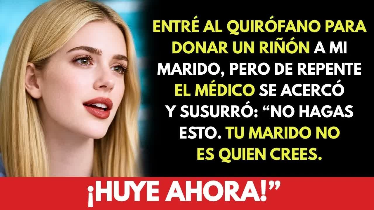 «¡HUYE AHORA! Tu marido no es quien crees», dijo el médico antes de la cirugía…
