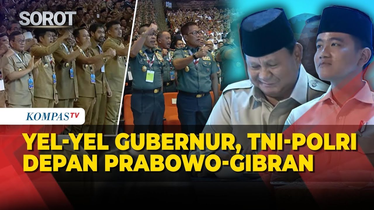 Yel-Yel Gubernur Dedi Mulyadi, Pramono, TNI, Polri-Kejaksaan Depan Presiden Prabowo di Rakornas
