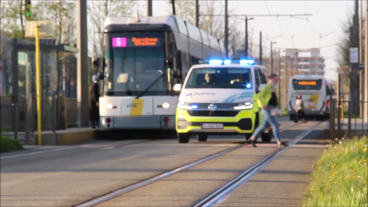 Interventie's van verschillende voertuigen van Politie Antwerpen