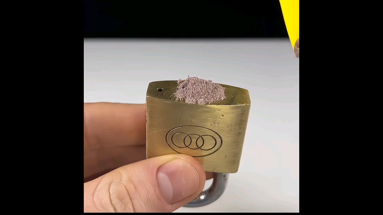 Open Any Lock With This Trick🔏! #shorts #ytshorts #lifehacks #experiment #video