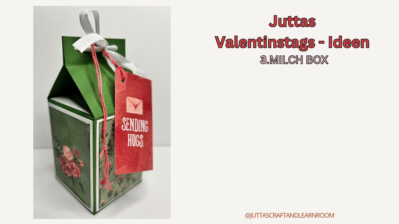 Stampin’ Up! Valentinstag ❤️ Idee Nr. 3 | Süße Milchbox als Geschenkverpackung