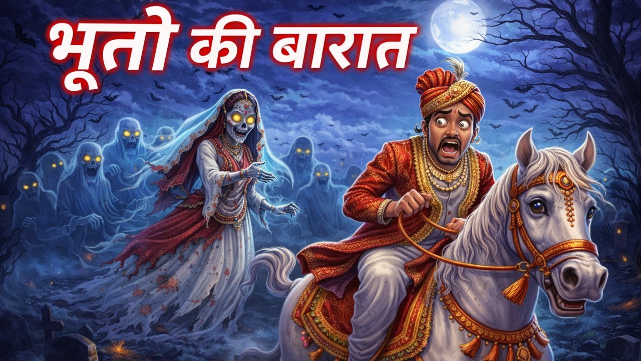 भूतो की बारात   | Real Horror Story | Haunted Girls Hostel |  horror animated show