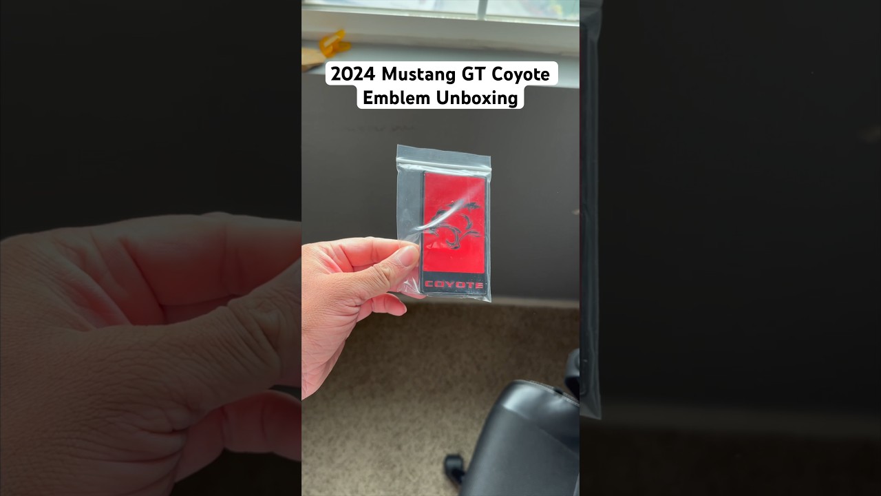 2024 Mustang GT Coyote Emblem Unboxing