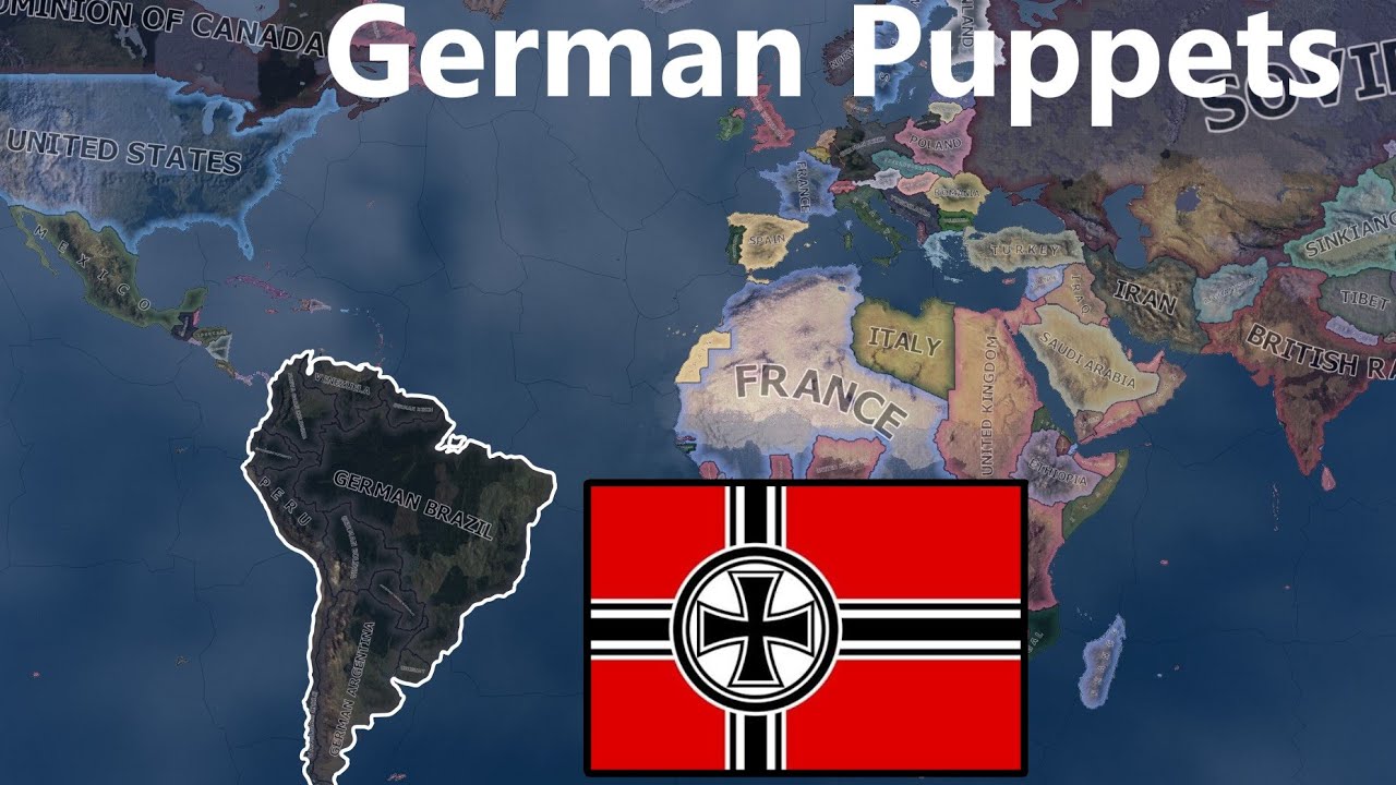 What If Germany Puppeted South America? Hoi4 timelapse