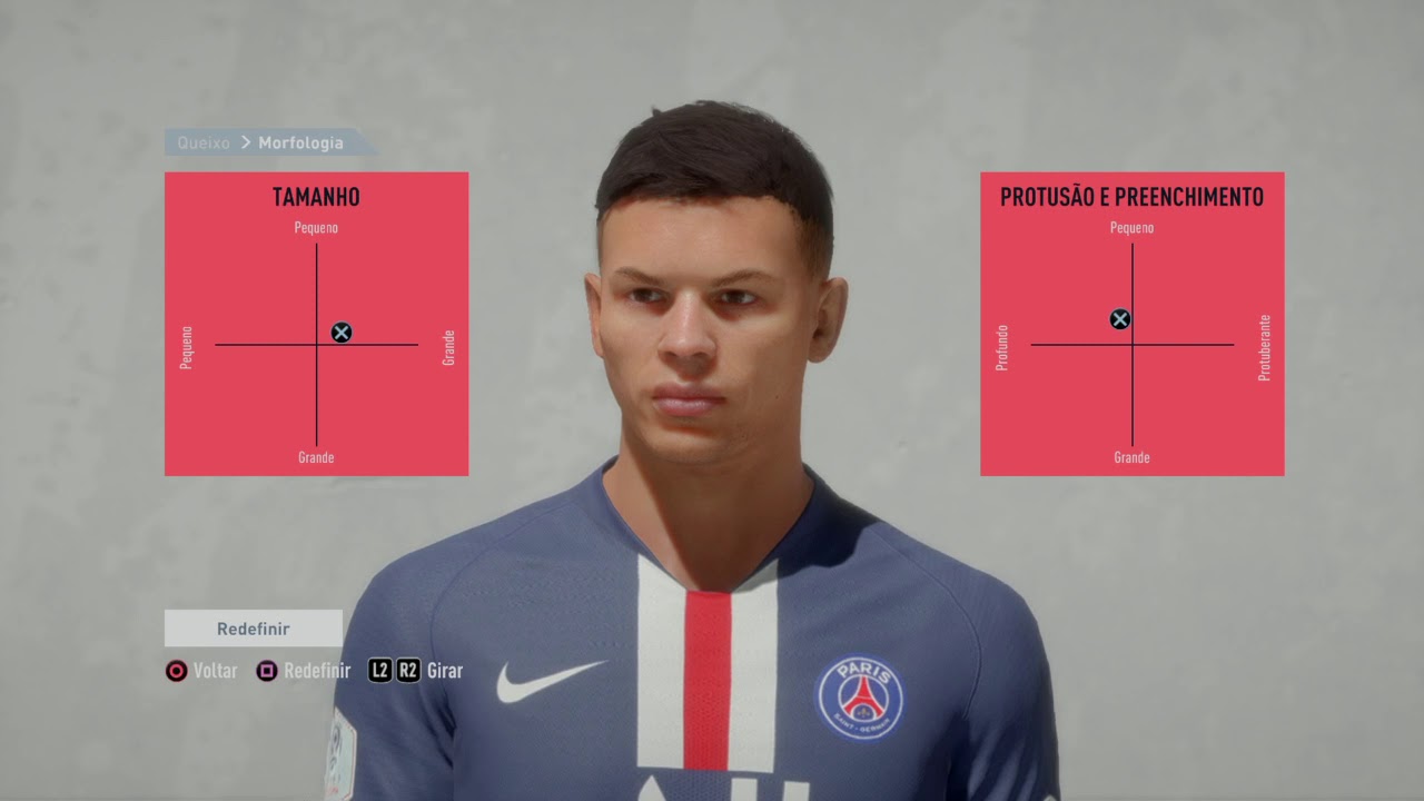 Tutorial face Thiago Silva (Paris Saint-Germain) FIFA 20