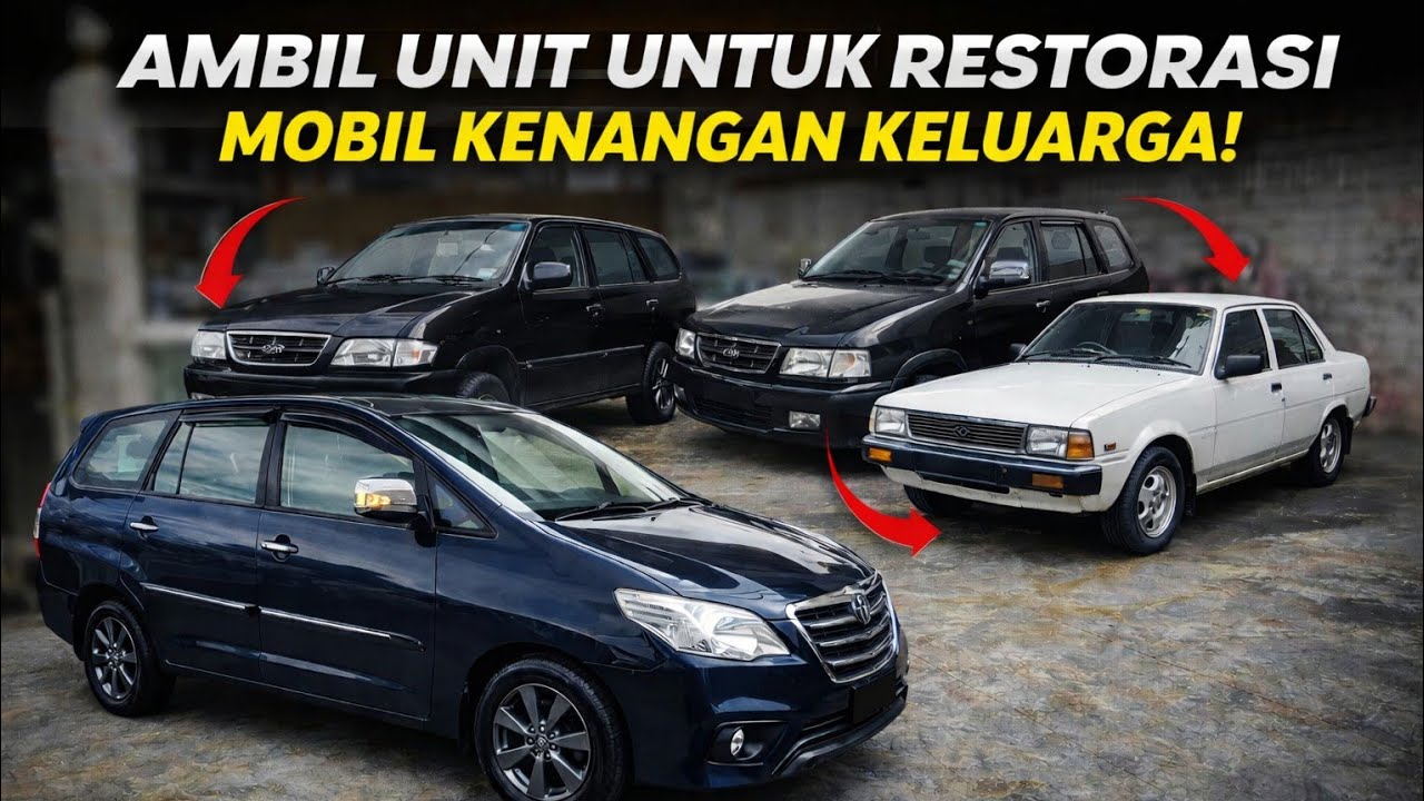 AMBIL MOBIL LOW KM YANG AKAN KITA RESTORASI DAN BUTUH PEREMAJAAN YANG BANYAK