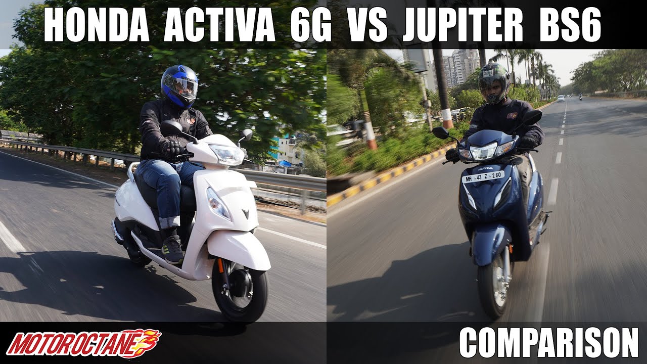 Honda Activa 6G vs TVS Jupiter BS6 Comparison | Hindi | MotorOctane