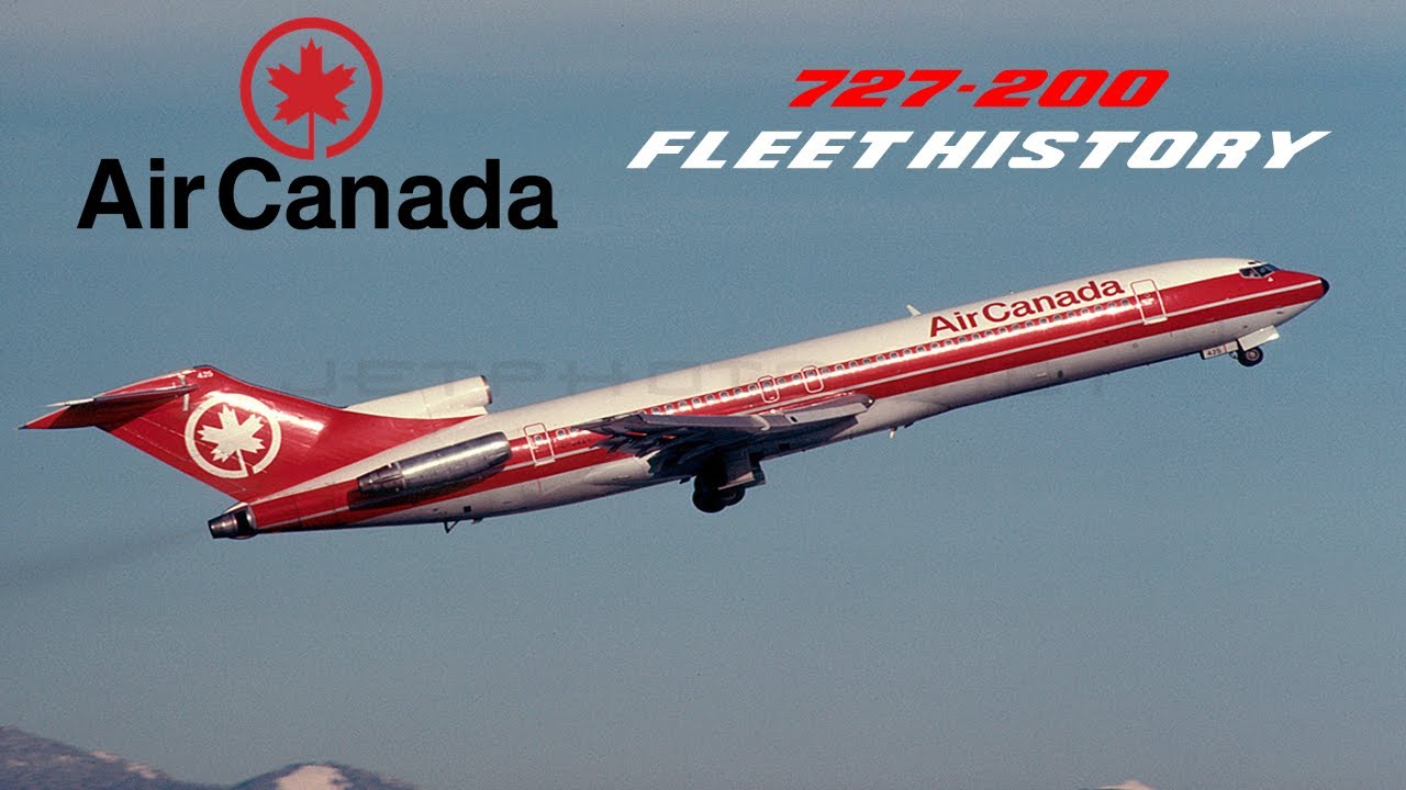 Air Canada Boeing 727-200 Fleet History (1974-1992)