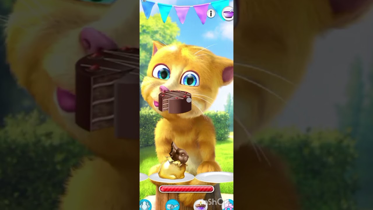 Talking Tom 2 😱 Talking ginger2 funny videos | How to play games 🙀#cat #cartoon #gameplay 