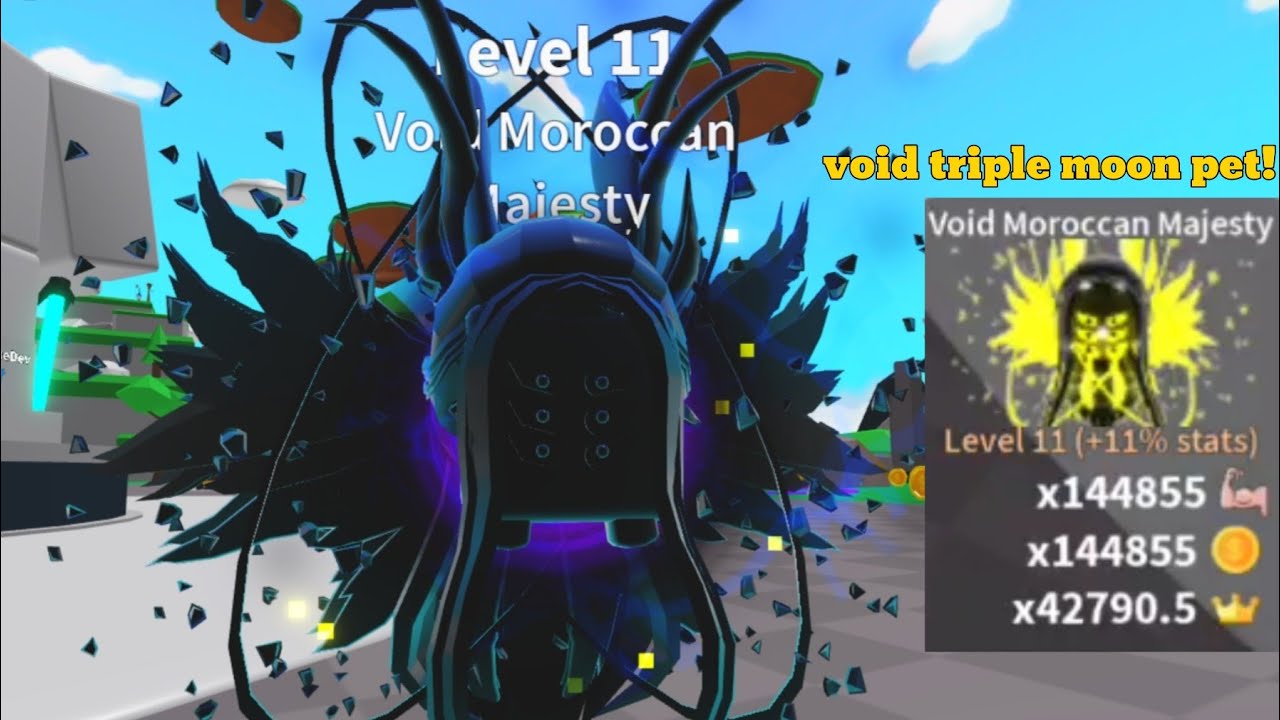 My friend hatched the NEW🌌VOID🌌 TRIPLE MOON PET🌙🌙🌙and it has OP STATS !!