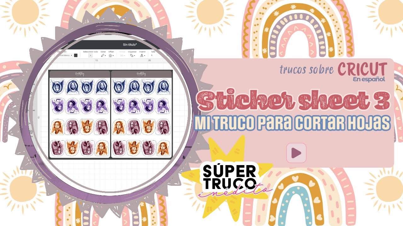 MI TRUCO de CRICUT para CORTAR HOJAS DE PEGATINAS | Este SI ES EFECTIVO