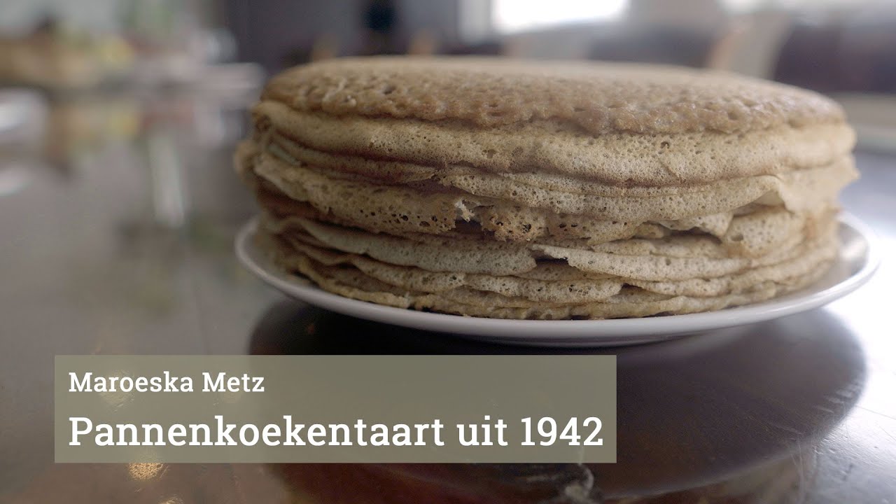 Een pannenkoekentaart uit 1942