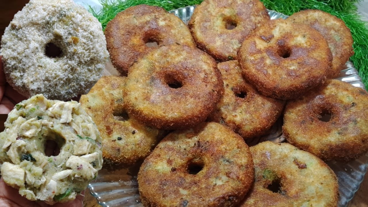  Crispy Chicken Potato Donuts Recipe iftar time 😋 by Dua kitchen 