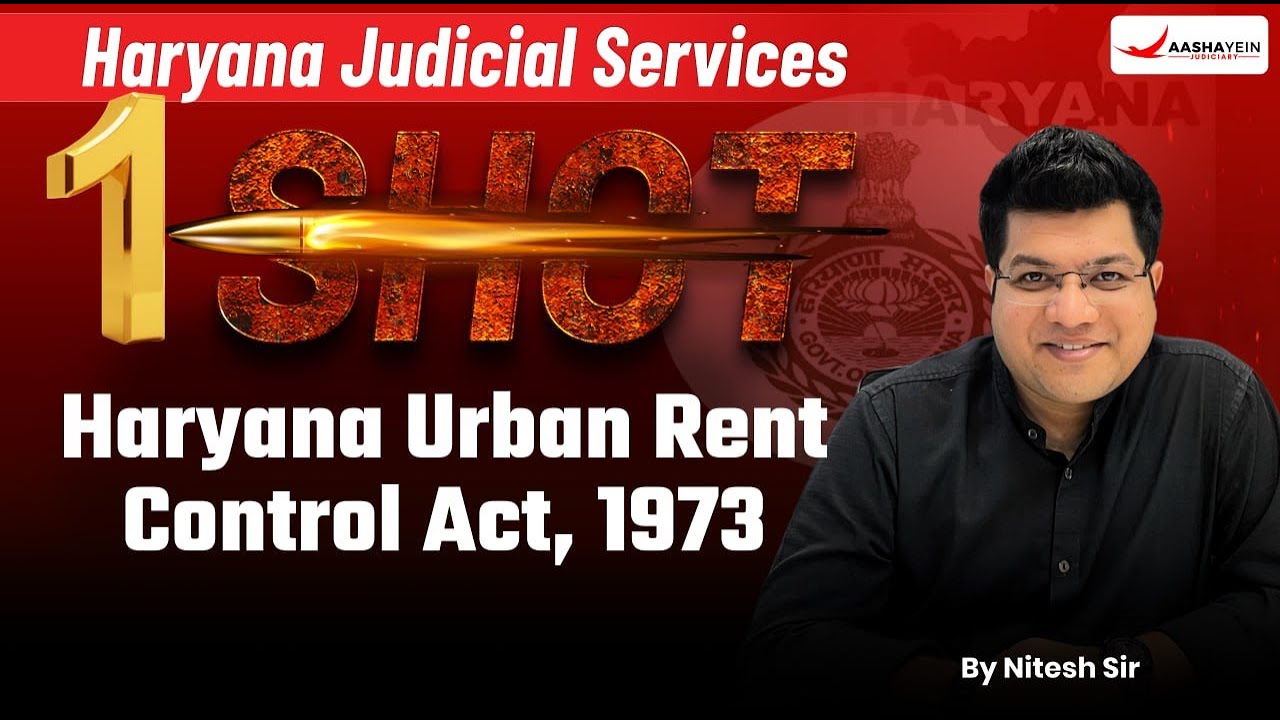 Haryana Urban Rent Control Act 1973 in One Shot | Haryana Judicial Services (HJS)  | Nitesh sir