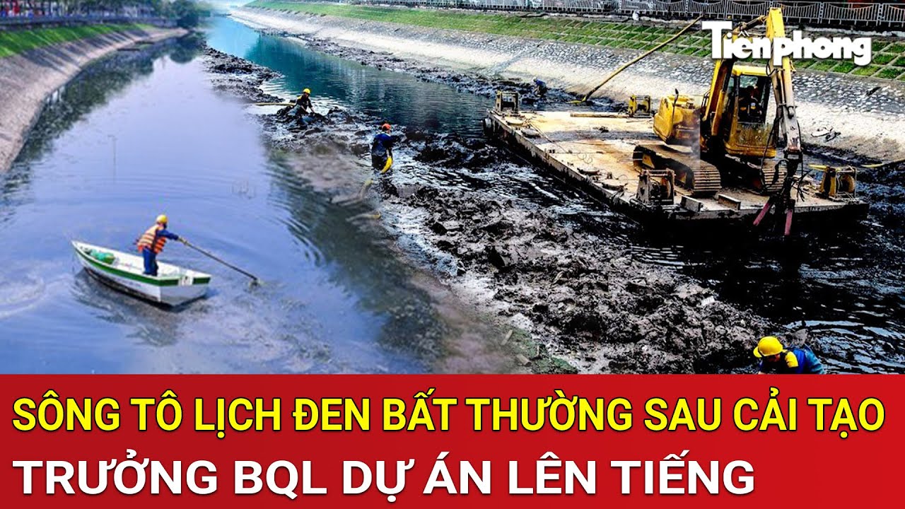 Sông Tô Lịch lại đen kịt bất thường sau cải tạo, Trưởng BQL dự án lên tiếng, người dân ngỡ ngàng