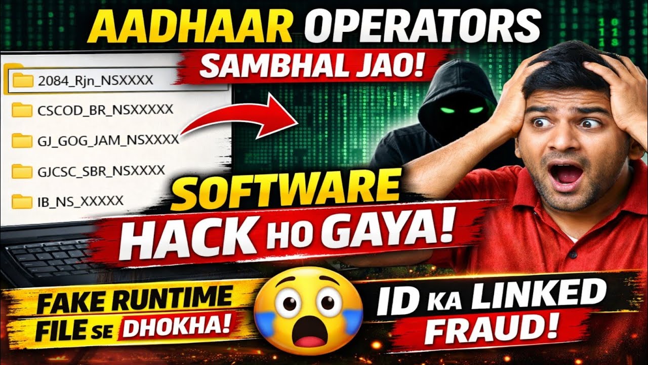 Aadhaar Operator System Hack? 😨 Runtime File Dalne Se Pehle Ye Video Dekho | Auto Hide