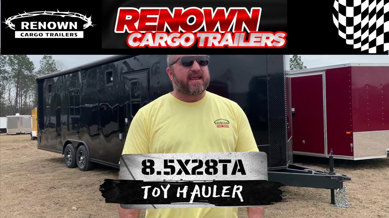 8.5X28 TA Enclosed Toy Hauler with Bathroom | Enclosed Cargo Trailer Fun | Trailer Ideas