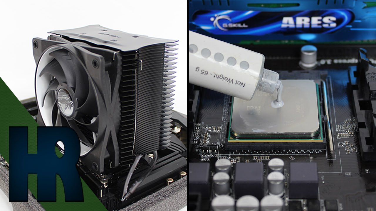 CPU Kühler einbauen & Wärmeleitpaste auftragen Prozessor Tutorial Deutsch - PC Bauen Part #4