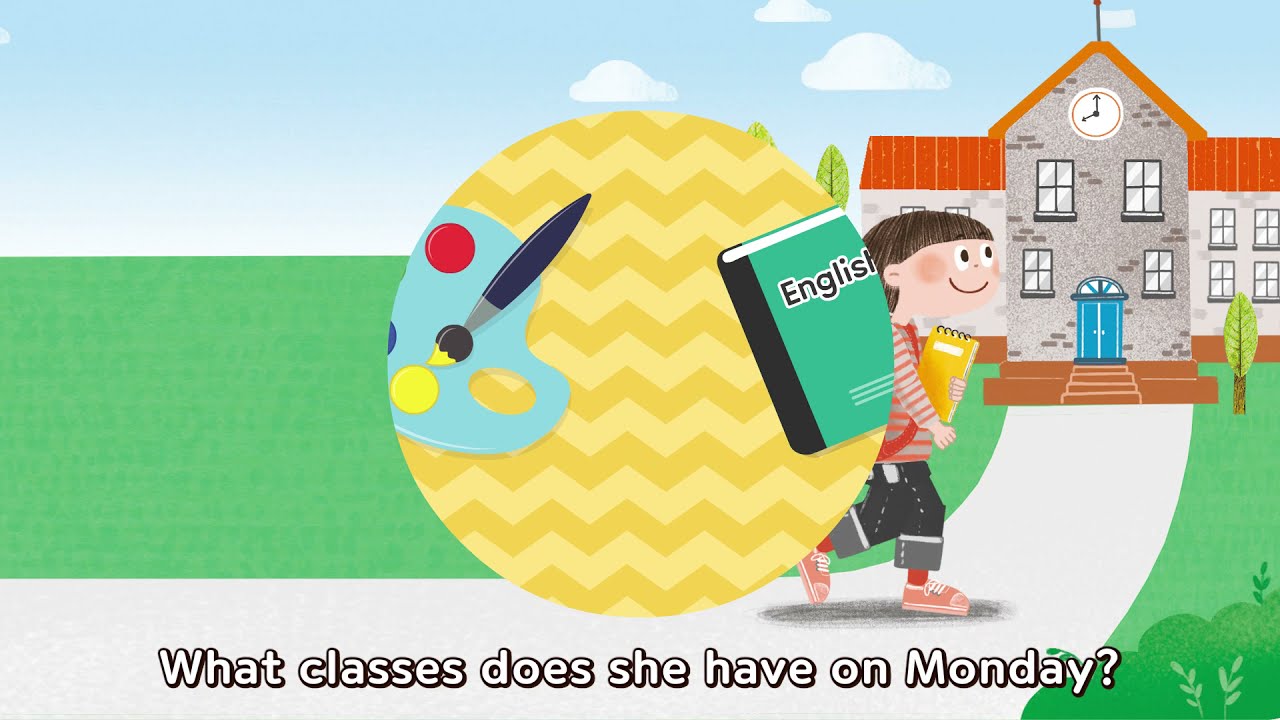 Let's Smile 4 Unit 5 Chant - School Classes