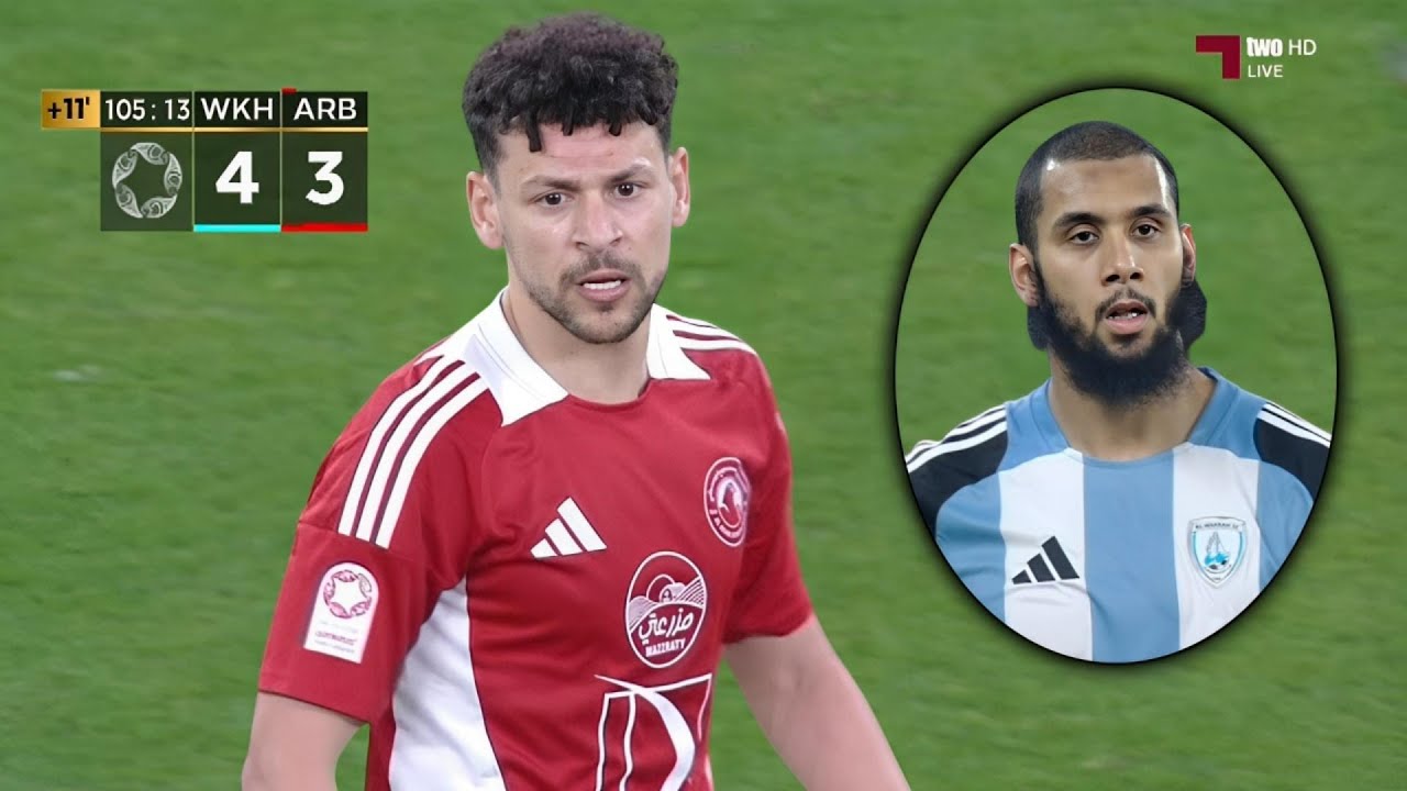 شاهد أداء الثنائي التونسي يوسف المساكني و عيسى العيدوني في مباراة العربي والوكرة 🔥 دربي تونسي 🔥😱