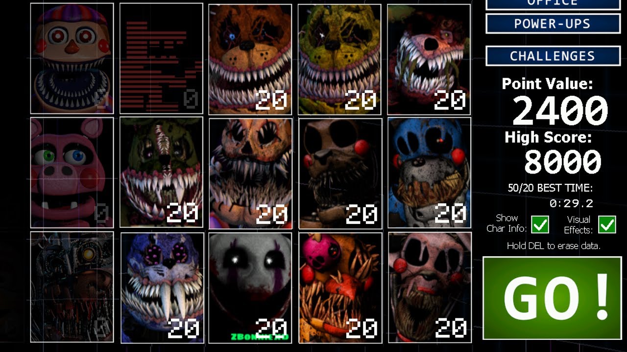Все Corrupted Animatronics Jumpscares! Обновление 2021 года! (UCN Мод)