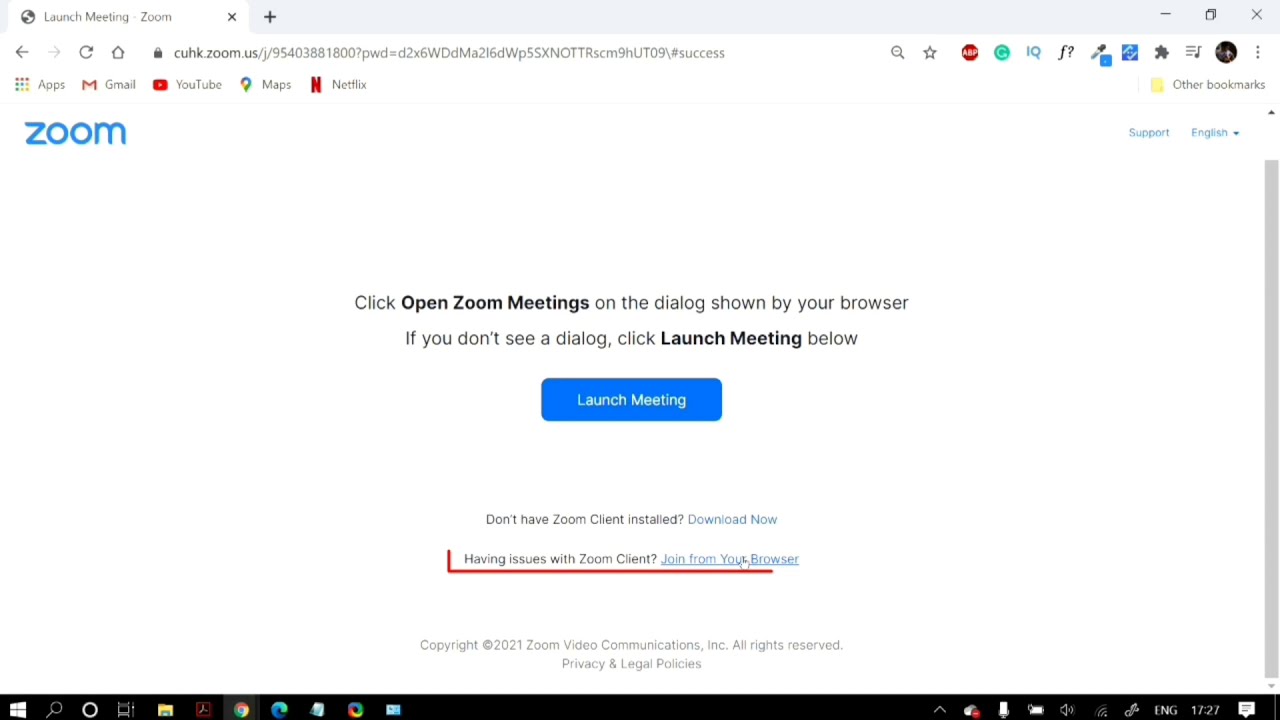 How To FIX Zoom Link Not Working on Windows 10 Problem