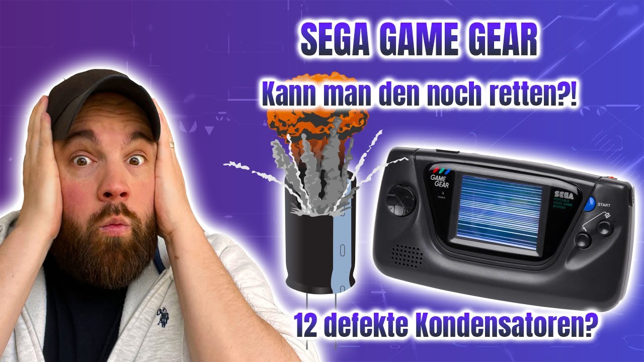 💥 SEGA Game Gear defekt! 11 Kondensatoren tauschen – reicht das? 🎮🔧