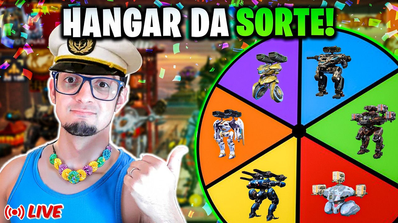 🔴LIVE CARNAVAL🔴 A SORTE DECIDE NOSSO HANGAR! War Robots Brasil