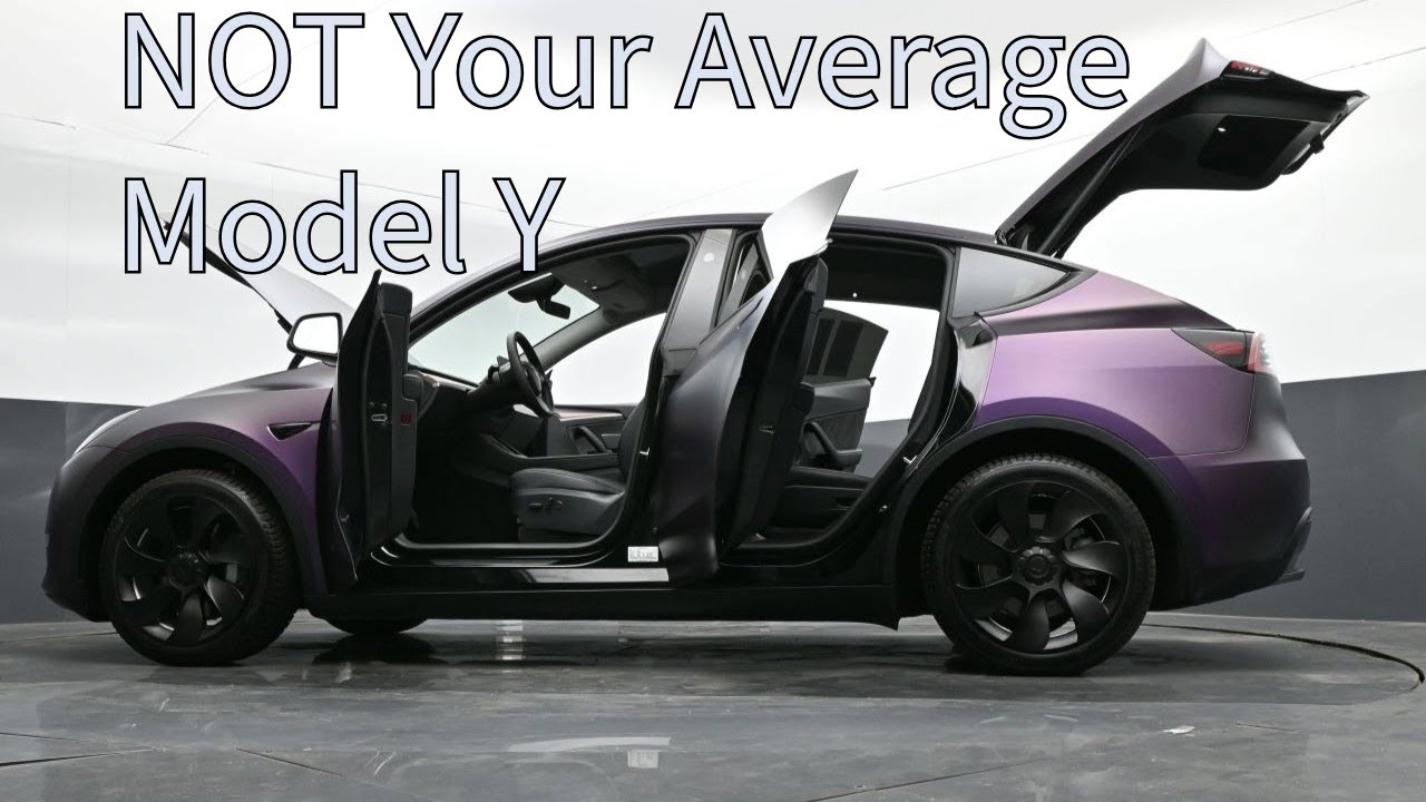 This Purple Tesla Model Y Turns Heads! | 3rd Row + Acceleration Boost + FSD Hardware 4