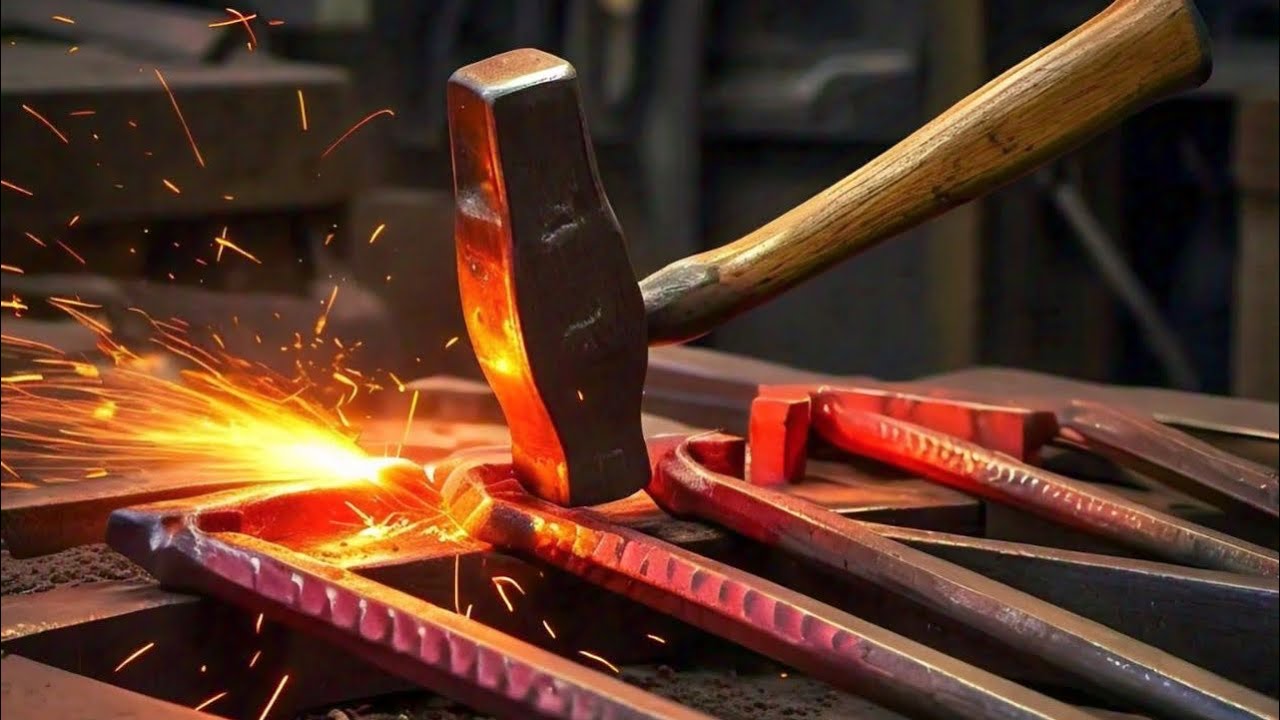 Making Damascus steel for chef knife 