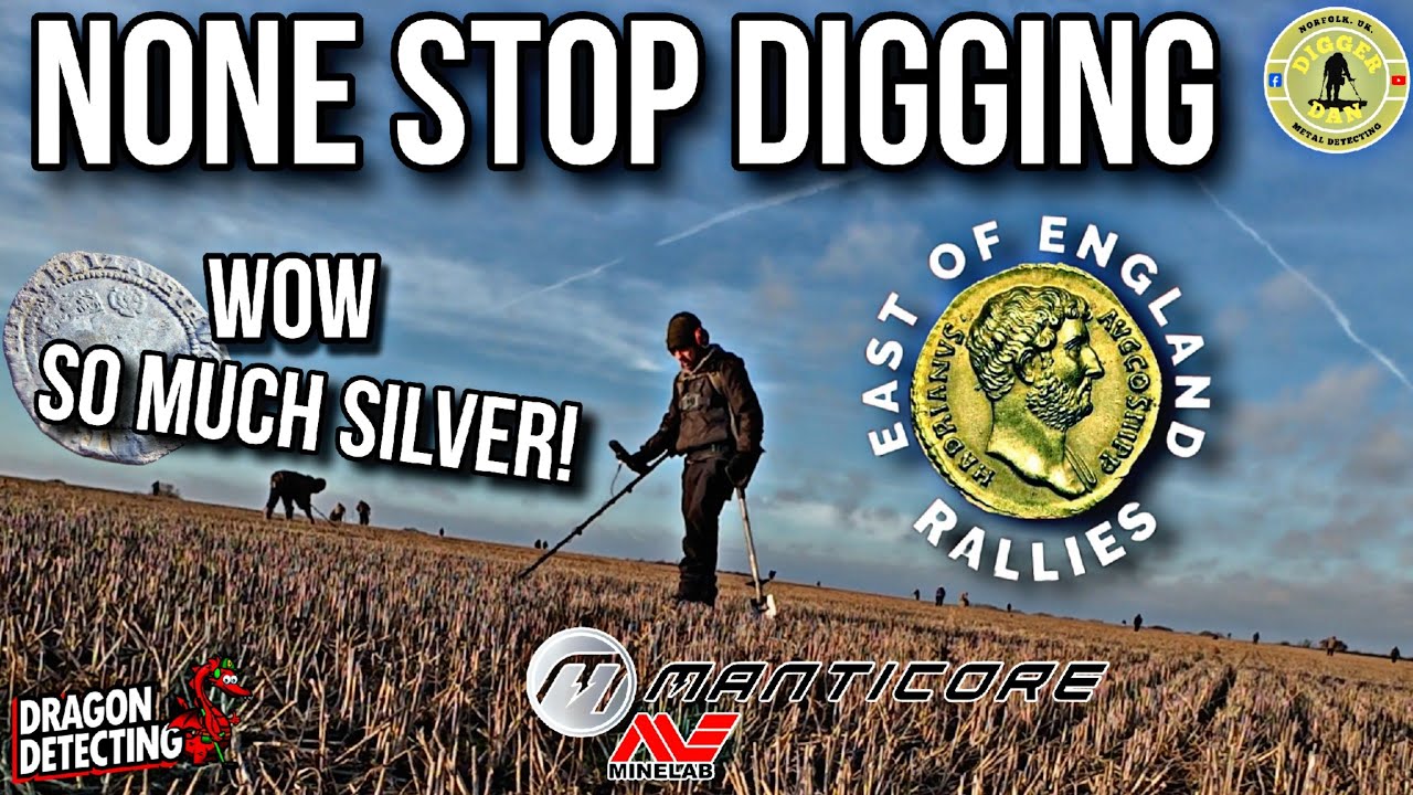 None Stop Digging | East Of England Rallies | Metal Detecting UK | Silver Everywhere | #silver #wow