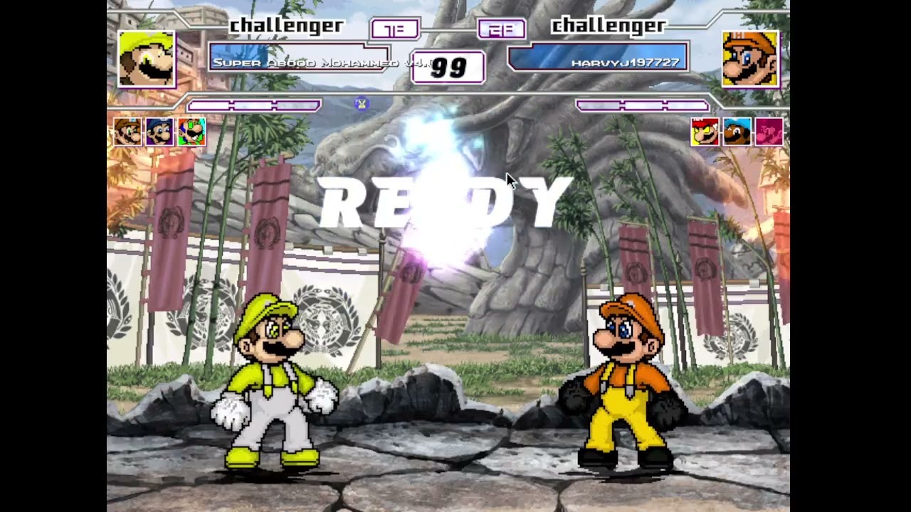 MUGEN: Team Fighters Memes vs Team Flamers Combat