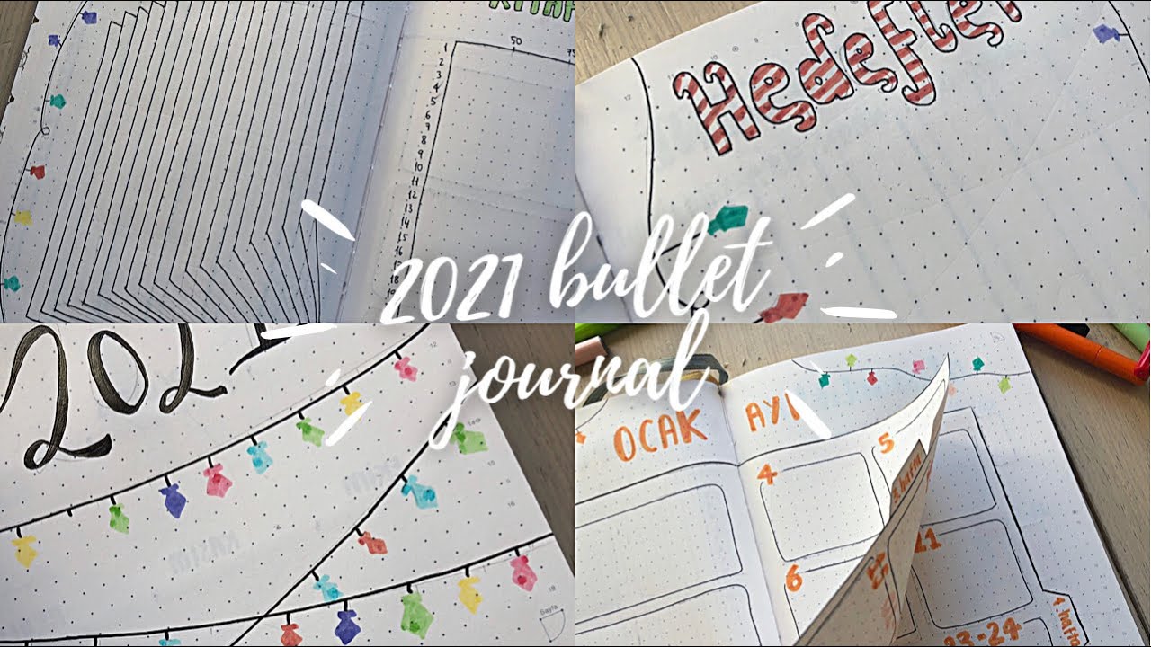 2021 bullet journal hazırlığı + ocak ayı planlaması (sonunda!)
