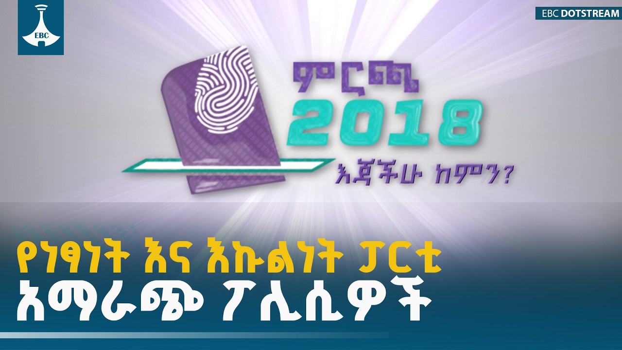 የነፃናት እና እኩልነት ፓርቲ (ነእፓ) የፖሊሲ አማራጮች ምንድን ናቸው? | ETV | EBC | EBCDOTSTREAM |