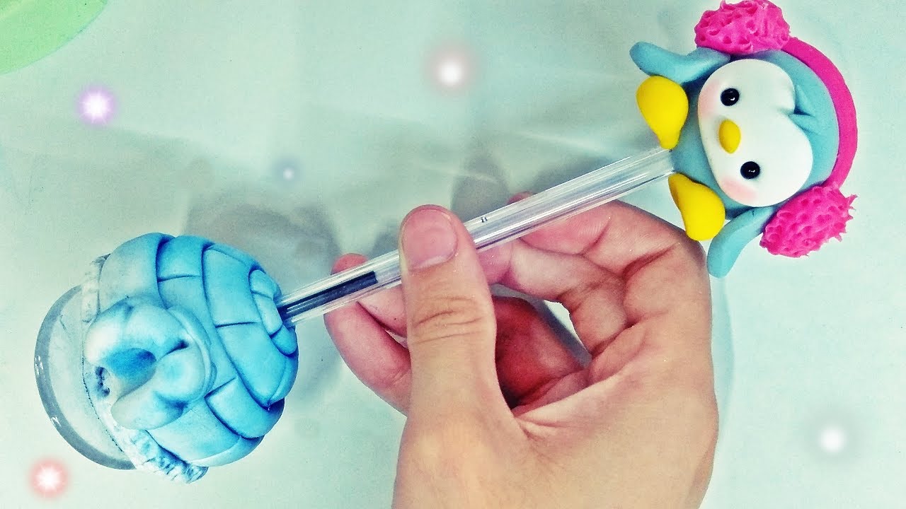 DIY - Caneta de pinguim em biscuit - Volta ás aulas 2019 - Aula para iniciantes ou não!