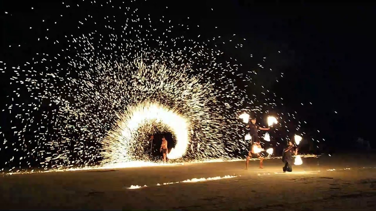 Langkawi Fire Show | Fire show Pantai Cenang | Fire show at Pantai Cenang Beach, Langkawi, Malaysia