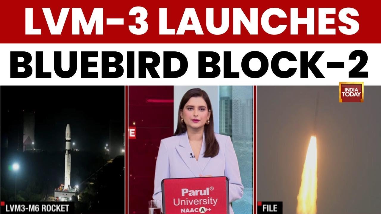 ISRO LVM-3 Launch: 6,100 kg BlueBird Block-2, India's Heaviest Commercial Payload | India Today News