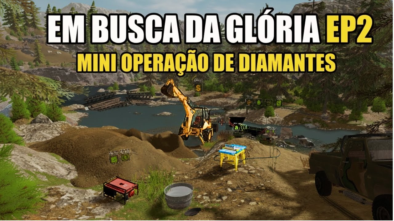 EM BUSCA DA GLORIA! EP2 MINI OPERAÇÃO DE DIAMANTES #mineração #goldrush #goldminingsimulator #hard