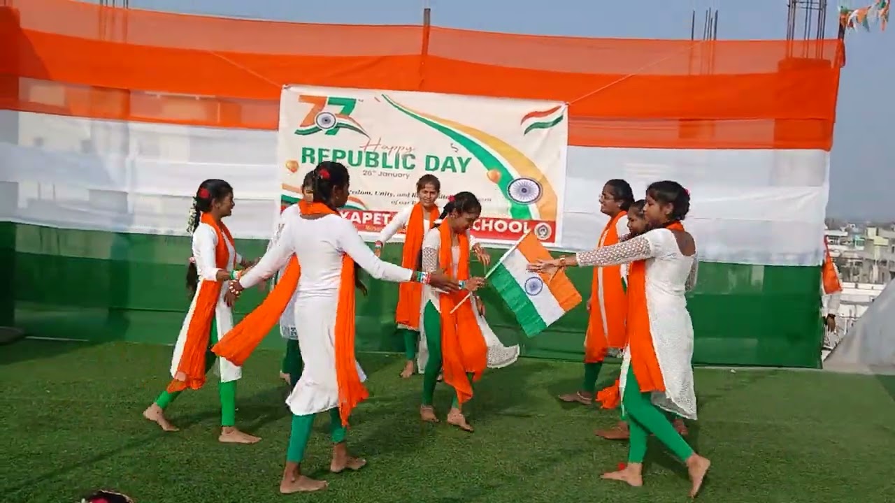 77th REPUBLIC DAY CELEBRATION IN SURYAPET PUBLIC HIGH SCHOOL, 9th class students_2 @VMS@ 
