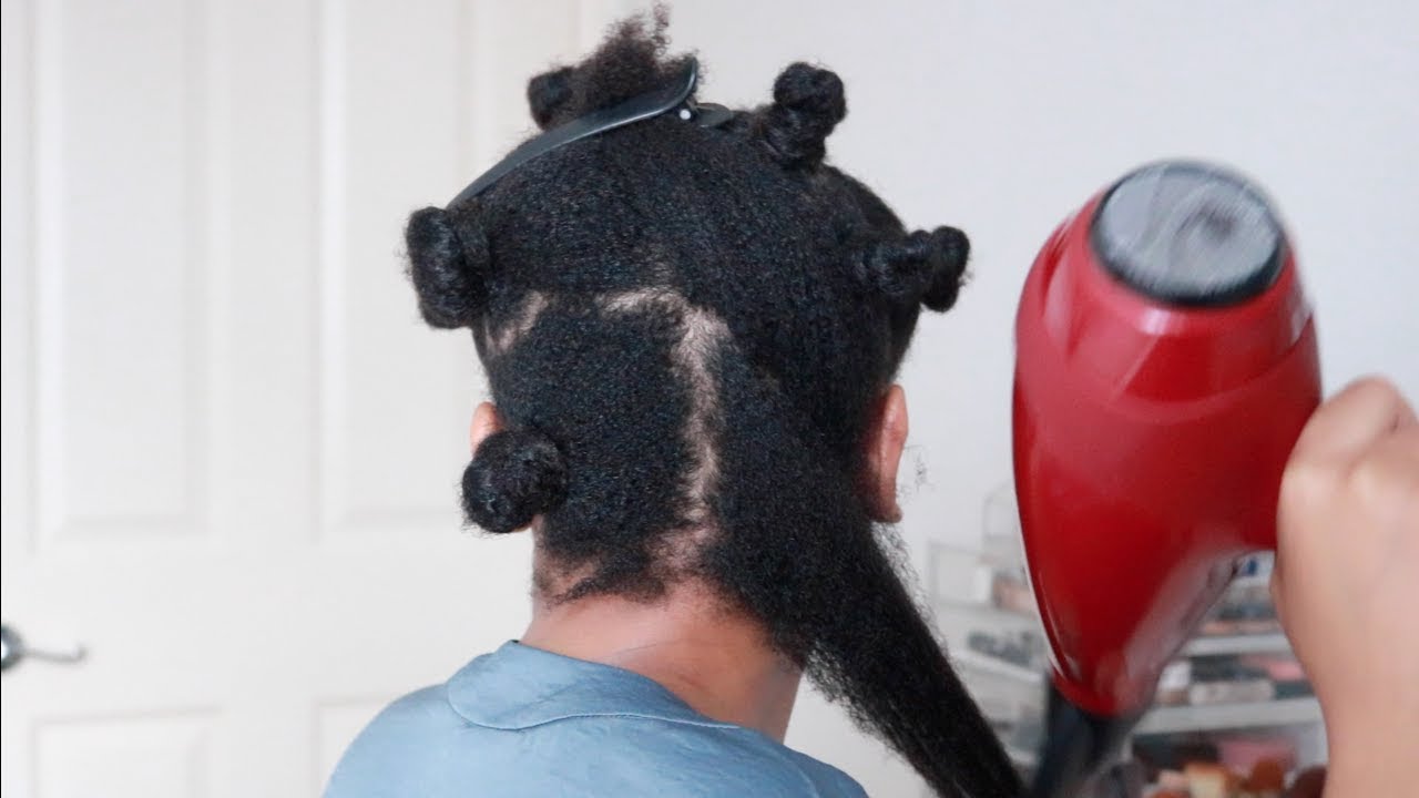 Tension Method Blowdry- No Heat Protectant!
