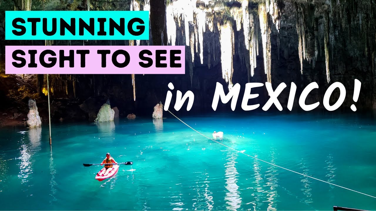 Stunning Sight To See In MEXICO! Xcanahaltun Cenote in Yucatan Mexico near Valladolid