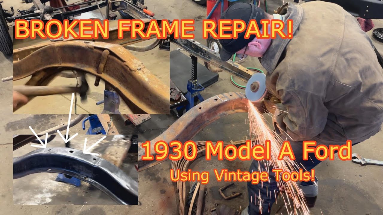Repairing an Old Repair!  Fixing a Broken Rear Crossmember on a Model A Ford!