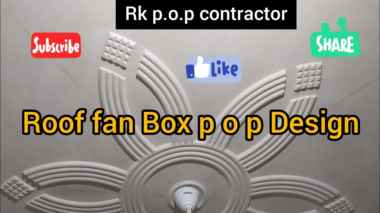 Roof fan Box p o p Design / pop Design / Rk p.o.p contractor