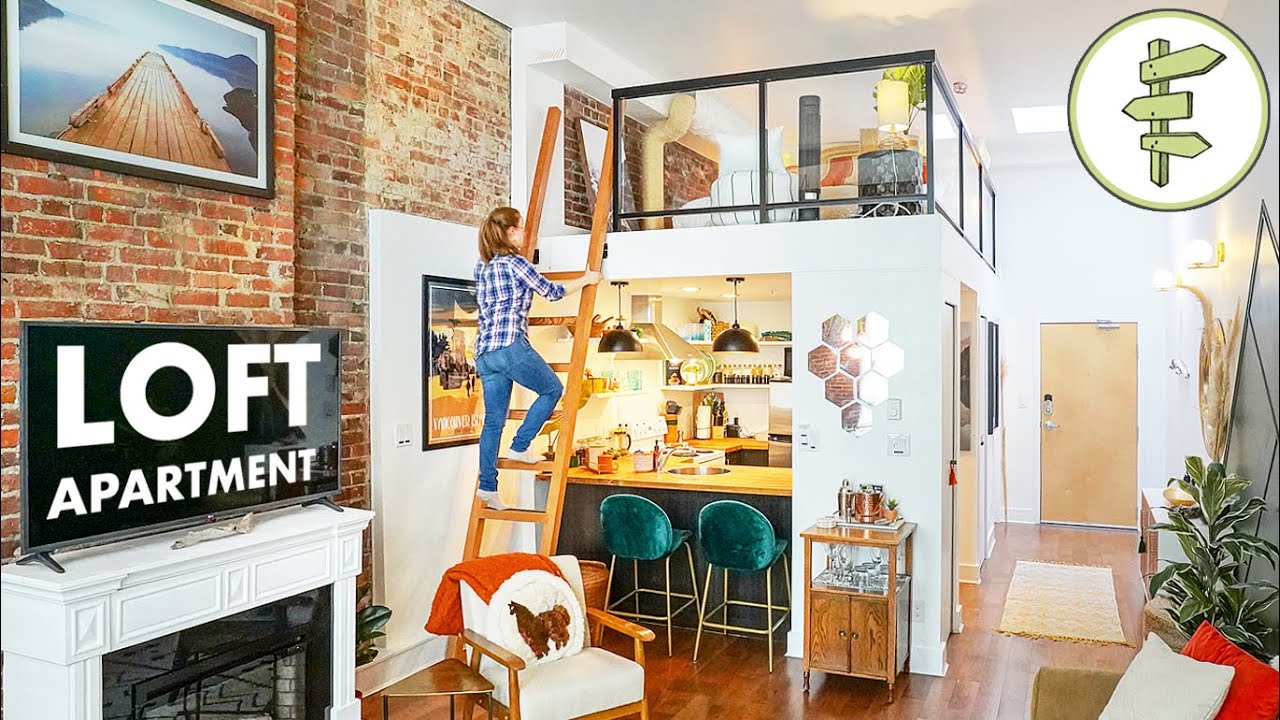 SMALL SPACE TOUR - 434 ft&sup2; Apartment with Loft Bedroom & Fantastic Interior Design