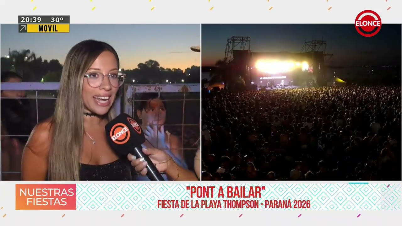 2do día de la Fiesta de la Playa Thompson Paraná 2026 - Entrevistamos a Irina López de Pont a Bailar