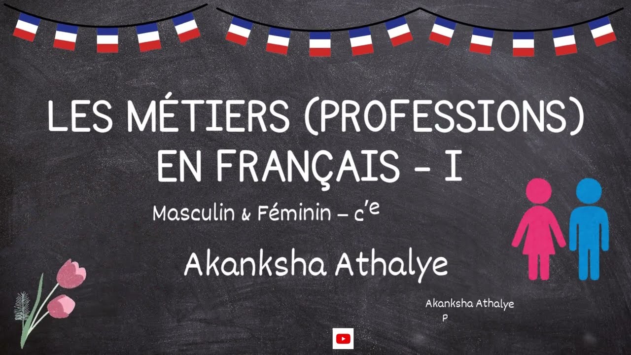 Les métiers en français  I