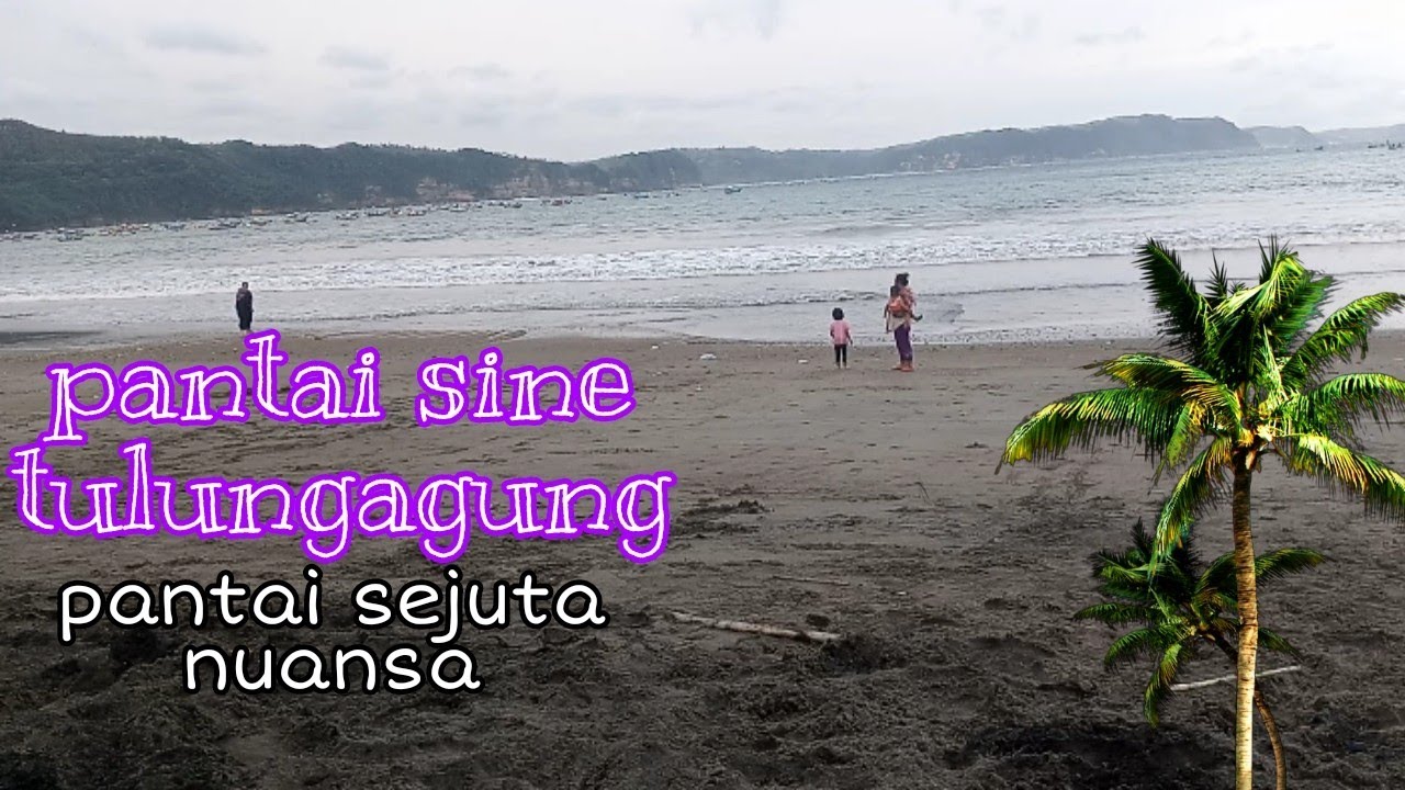 RUGI jika tidak tau!!!indahnya ombak pantai sine di Tulungagung saat lebaran
